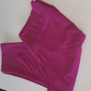 NIKE DRI-FIT pink capri size large